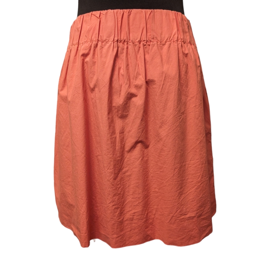 J Crew Coral Stretchy Waist Skirt With Pockets Size 0